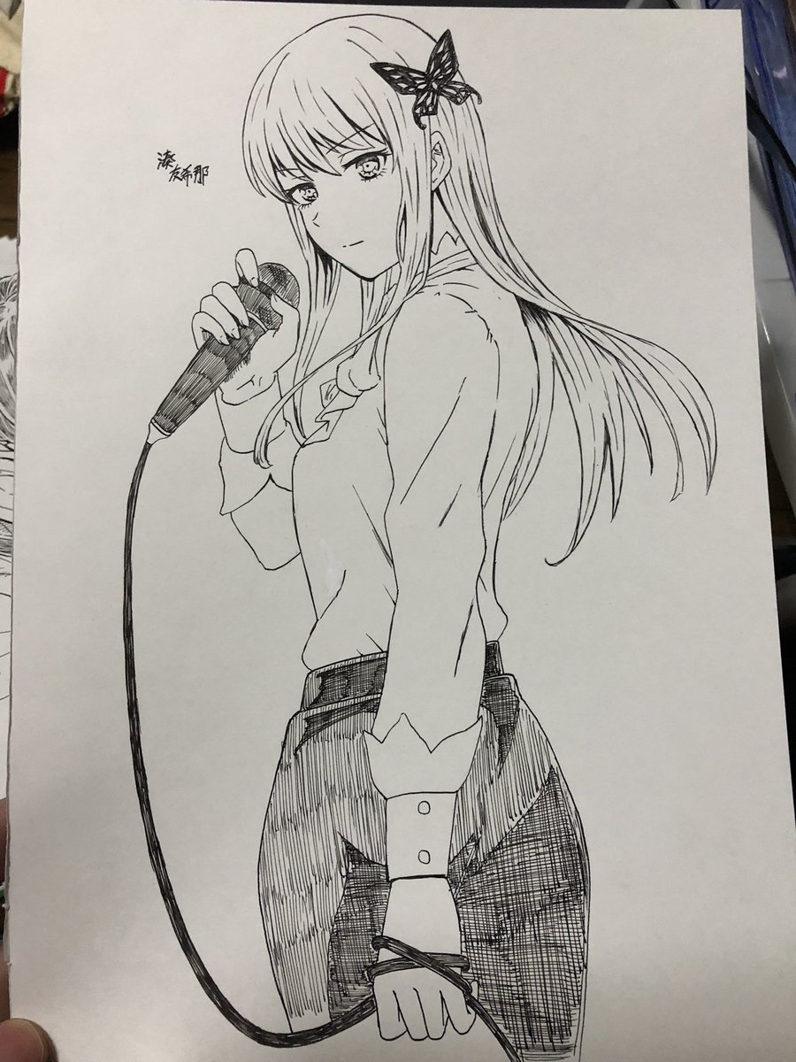 当時一番上手くGペンが使えて嬉しくて何回も載せてるけど 出雲りょうの当時のアナログ最高傑作です 