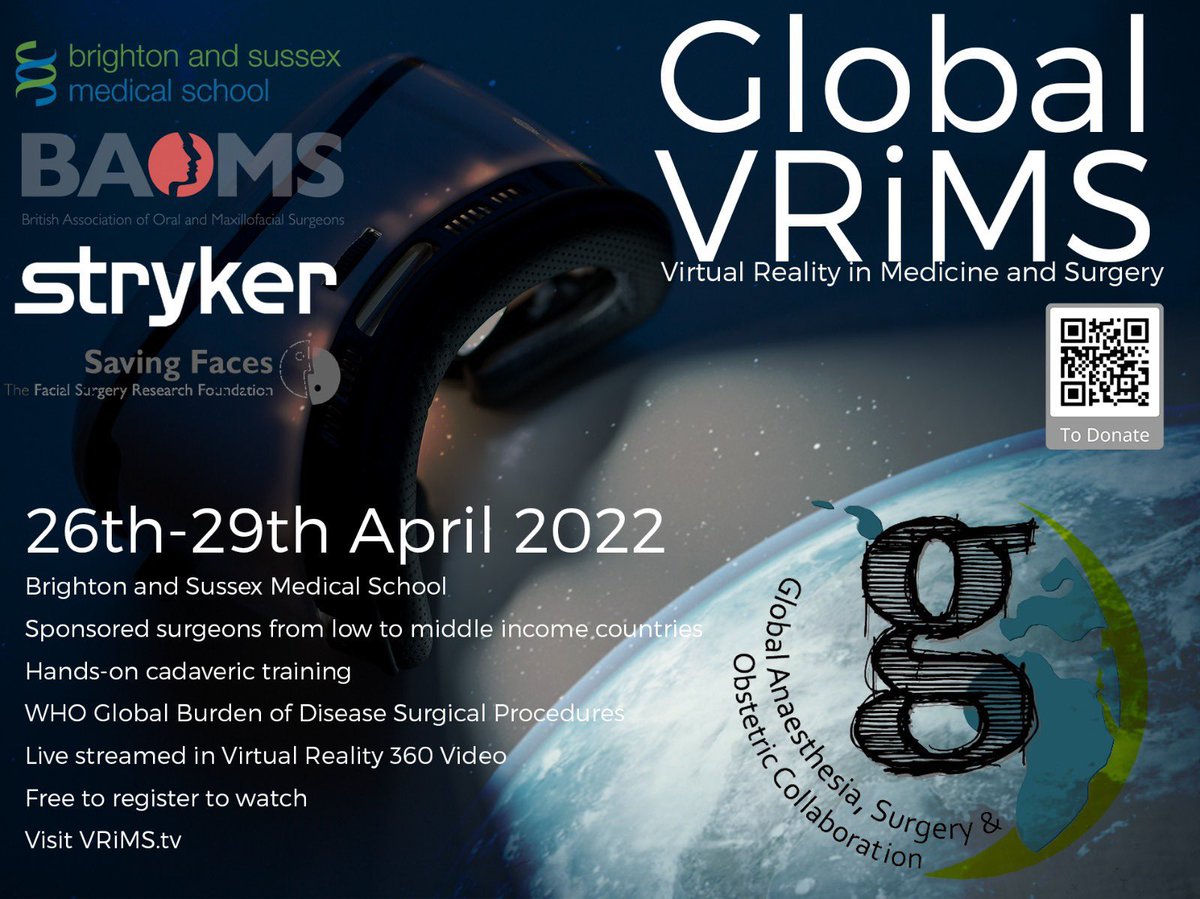 GASOC_2015's tweet photo. Keep signing up for @VRIMS_Lab - April 26-29
Hands on/VR cadaveric operative simulation
4 day programme covering obstetrics, trauma, neurosurgery and general surgery
https://t.co/AJ6CzTyHnp
#globalsurgery
#virtualreality
#SAOworkforce https://t.co/lbEMZvf5Xq