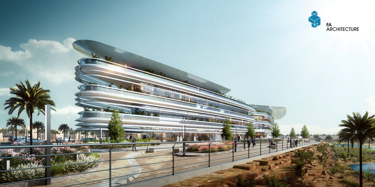 FA I Dar Alarkan Office Building I Program Offices I Client Dar Alarkan I Gross Area 26200 sqm I Location Riyadh, Saudi Arabia I Year 2020 I Status: Concept Design-Unbuilt.

#FA_Consultants
#architecture 
#archdaily