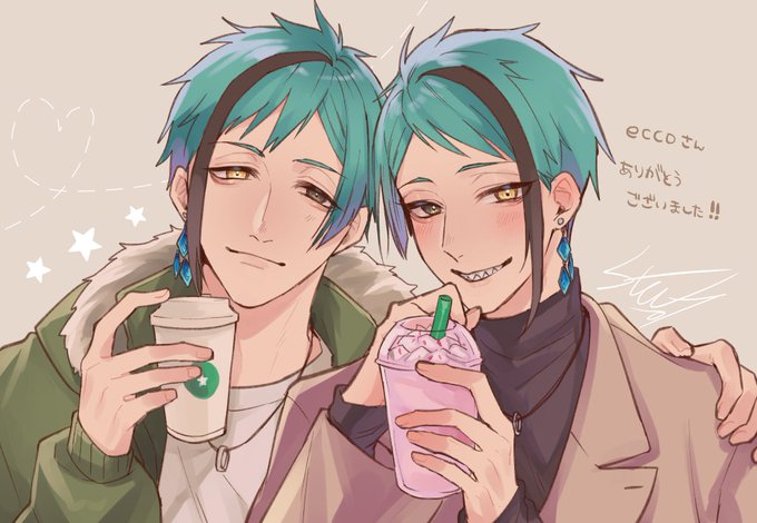 シロちゃんさん(@flshiroja)からとても素敵なフロジェイをいただいたので、ご本人に許可をいただいてツイートさせていただきます🙏ジェくんのすごく嬉しそうなお顔とフくんの穏やかな雄顔とそして肩にしっかり回された手がたまりません…😢本当にありがとうございました! 