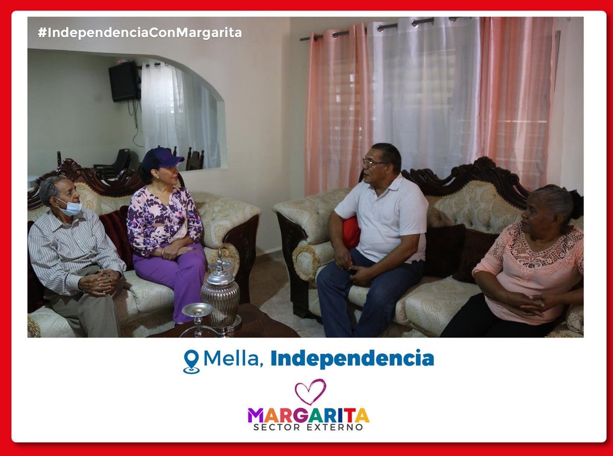 SEdeMargarita's tweet photo. Iniciamos este recorrido con una visita de cortesía en la casa del Alcalde del municipio de Mella📍provincia Independencia Leonidas Seña.

#MargaritaPresidente
#SeDeMargarita #IndependenciaConMargarita https://t.co/wpmcv4sZSq