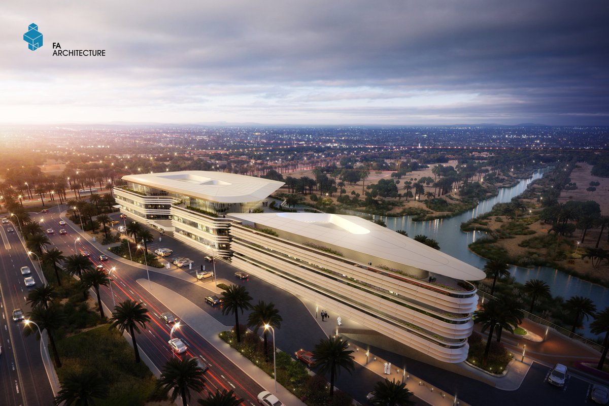 ConsultantsFa's tweet photo. FA I Dar Alarkan Office Building I Program Offices I Client Dar Alarkan I Gross Area 26200 sqm I Location Riyadh, Saudi Arabia I Year 2020 I Status: Concept Design-Unbuilt.

#FA_Consultants
#architecture 
#archdaily https://t.co/9SQ9VnKw5r