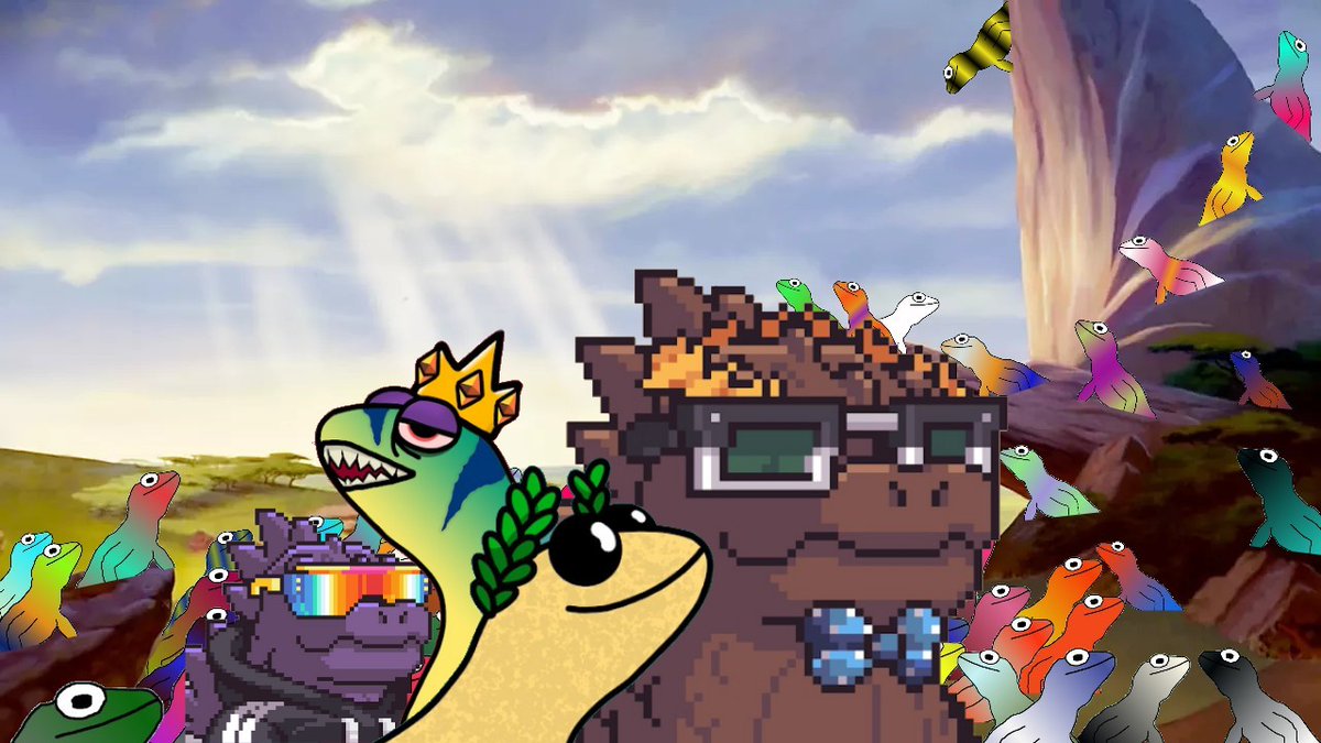 Necronomicz's tweet photo. @ohDotss @KaijuKingz My @ethlizards would like a word 🦎🤝👑

❤️ https://t.co/QcMDvJFOCD