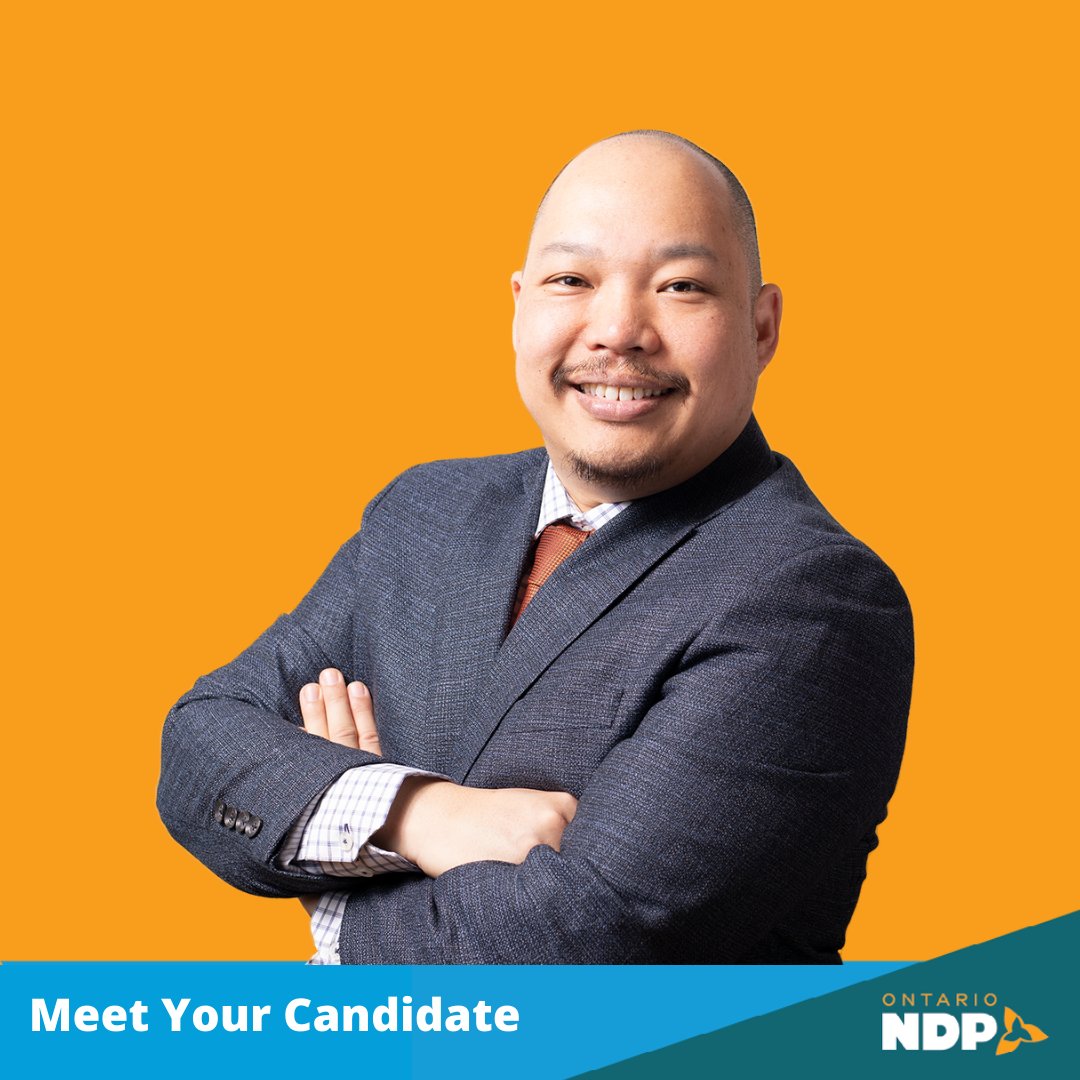 Meet @DenisHengNDP, he's running in the riding of Newmarket—Aurora.Denis is an epidemiologist who has worked on the frontlines during the pandemic. Get involved with Denis' campaign today ⬇️ 🍊 denisheng.ontariondp.ca Fund the campaign👇 ontariondp.ca/betterispossib…