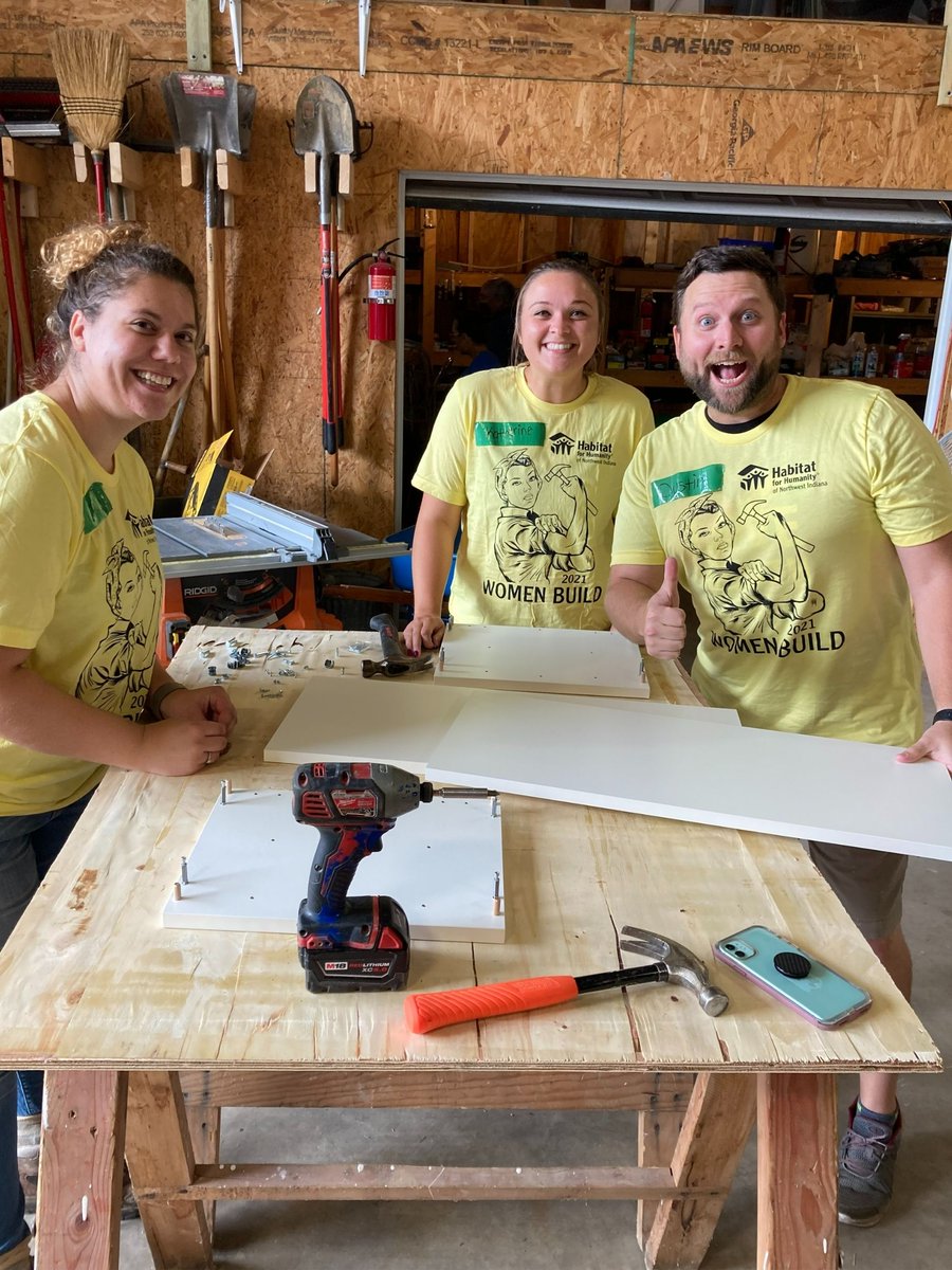HabitatNWI's tweet photo. As #WomenBuild week comes to an end, we want to thank all our groups for their endless support of each other and women all over-changing their communities one build at a time! 🔨👷‍♀️#WomenBuildWeek #BreaktheBias https://t.co/5fdpf5mjtt