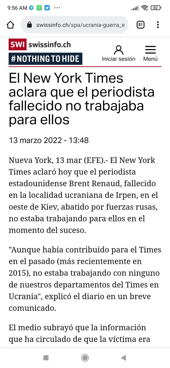 Kb20R's tweet photo. @elcomerciocom @elcomerciocom  ya dejen de desinformar!!! Hacen lo que sea con tal de que vender y hasta vender humo! pónganse a hacer su trabajo real #haganperiodismoreal  y dejen de ser falsos! 
Para respaldo acompaño información donde claramente exponen que el señor no trabajaba para el NYT. https://t.co/9OmLgQ4aBB