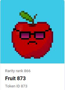 TacoHelp's tweet image. 😁Wow! @CryptoFruitsCFC 🍎🍌is almost #minted out! To celebrate, I&apos;ll be hosting a #Giveaway📢🗣
✅TO WIN THIS APPLE✅
-RT!
-Follow @CryptoFruitsCFC
-Follow @TacoHelp 
Winner will be announced when CFC #1111 IS MINTED! 😀 #Harmony $ONE