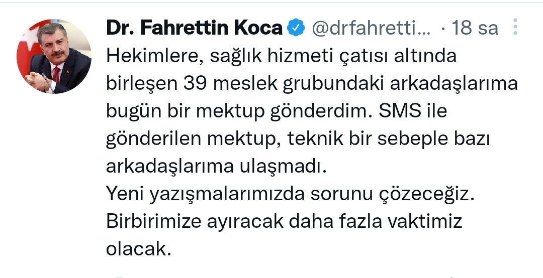 Alkış, mektup karın doyurmuyor ne yazık ki sayın <a href="/drfahrettinkoca/">Dr. Fahrettin Koca</a> 
Sabite yapılacak zam mı da kabul etmiyoruz, maaşa yapılacak zam olmadığı sürece bizim için önemi yok!!!
<a href="/RTErdogan/">Recep Tayyip Erdoğan</a> 
#SağlıkçıdanMektupVar