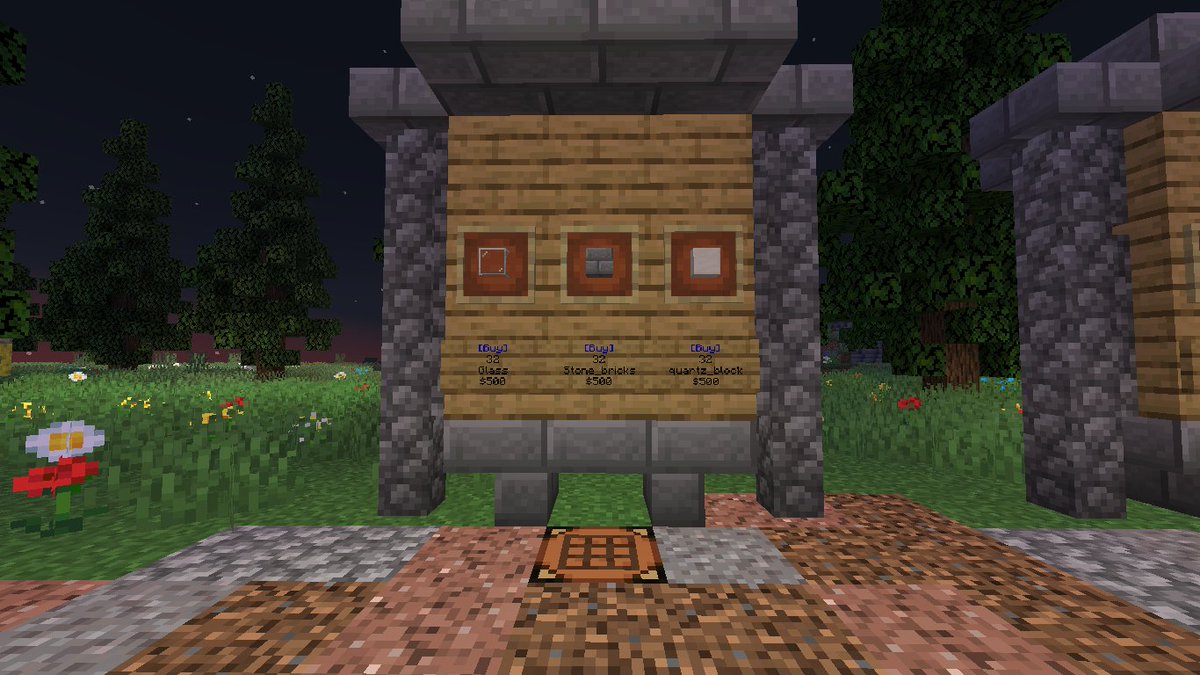 TacNetworkMC's tweet photo. Tienda en el survival para que puedan comprar comida y bloques para sus casas! https://t.co/XDk17c6F6p