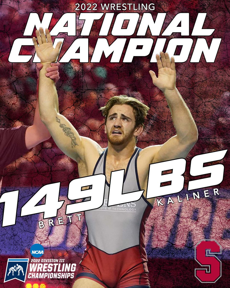 gomacsports's tweet photo. CHAMP! Brett Kaliner earns @StevensDucks first-ever national title at the 2022 #NCAAD3 Wrestling Championships!

#MACwrestle #D3wrestle #BringYourBest

📄: https://t.co/F9JxeR7eRx https://t.co/LiOlN2dTyp