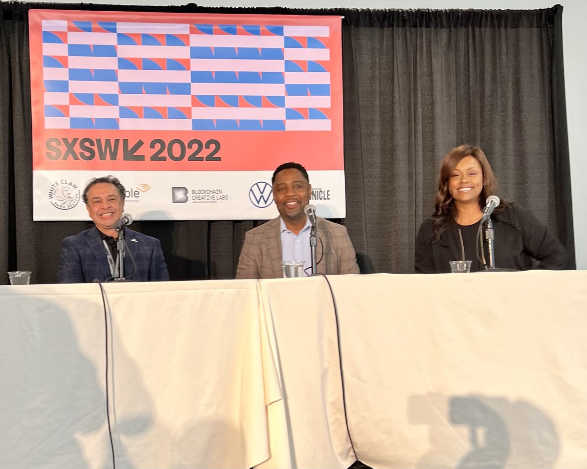 GHPartnership's tweet photo. Jesse Martinez, Felix Chevalier, and Denise Hamilton kick off #HoustonHouse at #SXSW with funding the next generation of diverse startup founders.

Join the conversation at the Line Hotel! https://t.co/SYrmqfkeMm