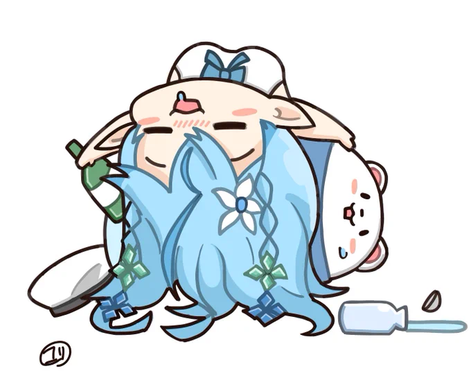 酔っ払いラミィ
#LamyArt 
