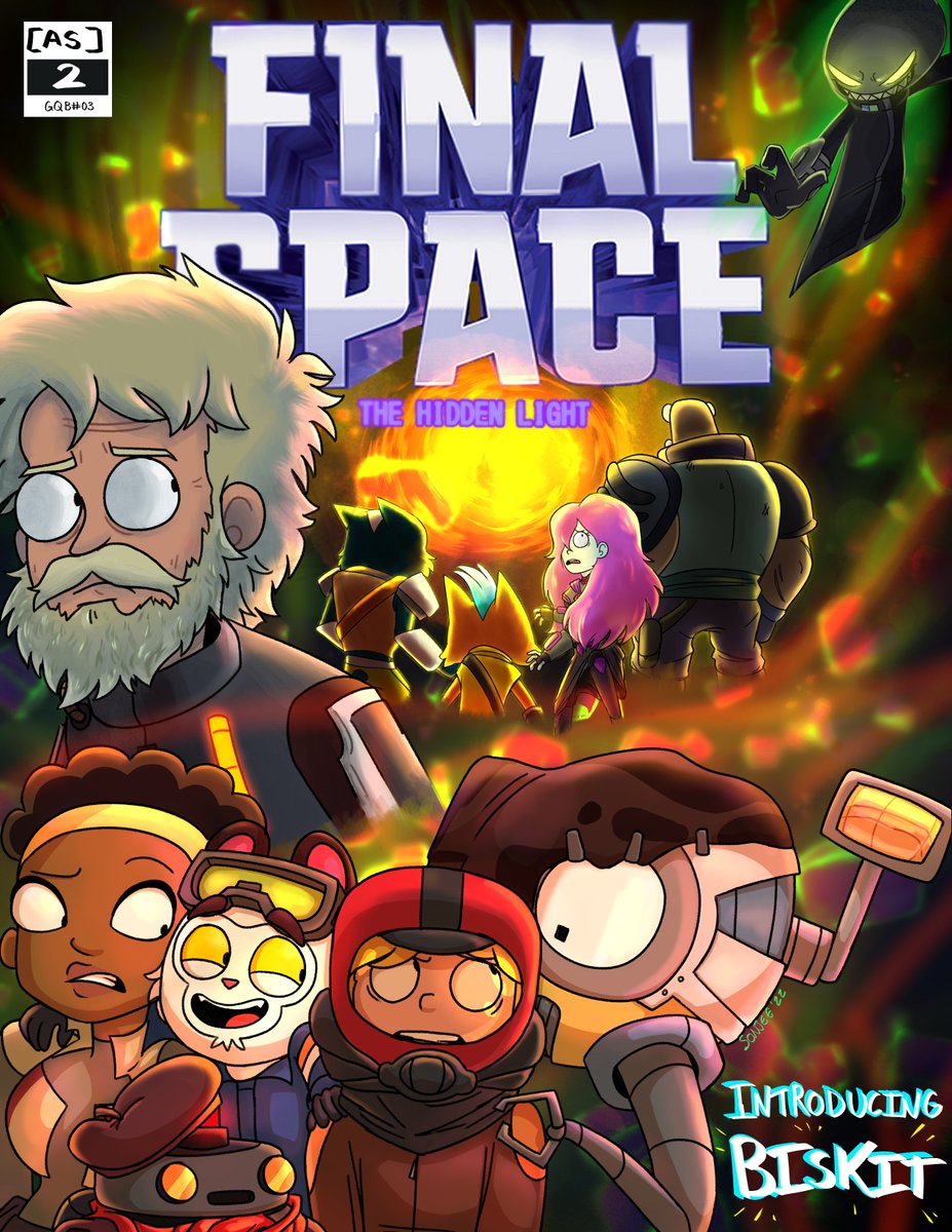 tentateks's tweet photo. I can finally post my piece for the season 3 @FinalSpaceZine!! This was made with comic book parodying in mind. Go check out everyones' pieces on the official zine!! 💥 https://t.co/SLjkZHadvv