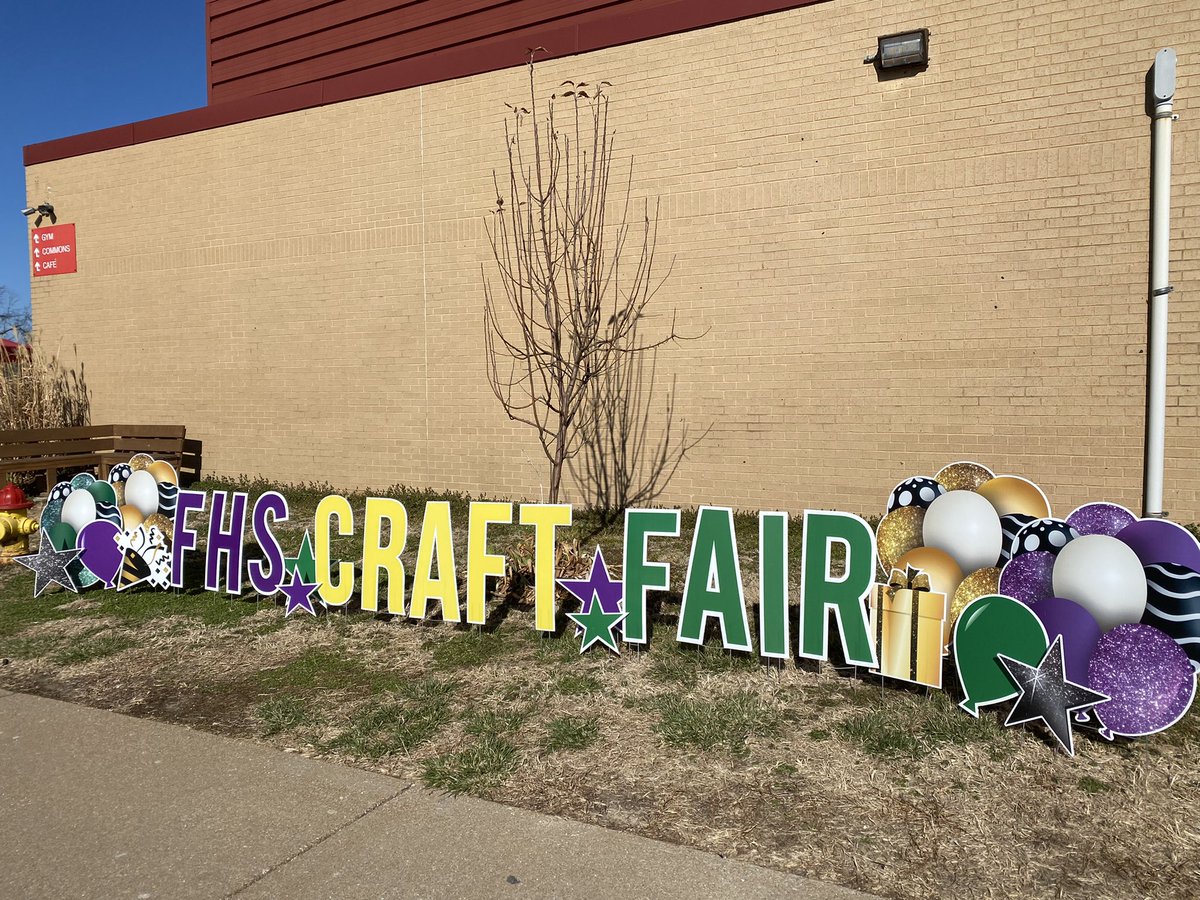 AlisonLiley's tweet photo. Stop by FHS Craft Fair today!  We’re open until 3 PM. We have over 100 vendors with TONS of items for Easter &amp; Mother’s Day!  

@DrSherp @FHSParentsClub @foxc6super @FoxC6Secondary @FoxC6Schools https://t.co/JY6GbZ5847