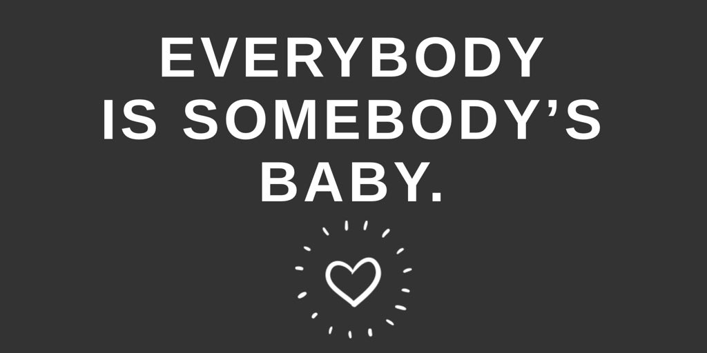 This week, I’m reminding myself that everybody is somebody’s baby. “That” student… somebody’s baby. “That” parent… somebody’s baby. “That” colleague… somebody’s baby. Seeking to understand & embracing empathy will go a long way as we try to address all that needs addressing.