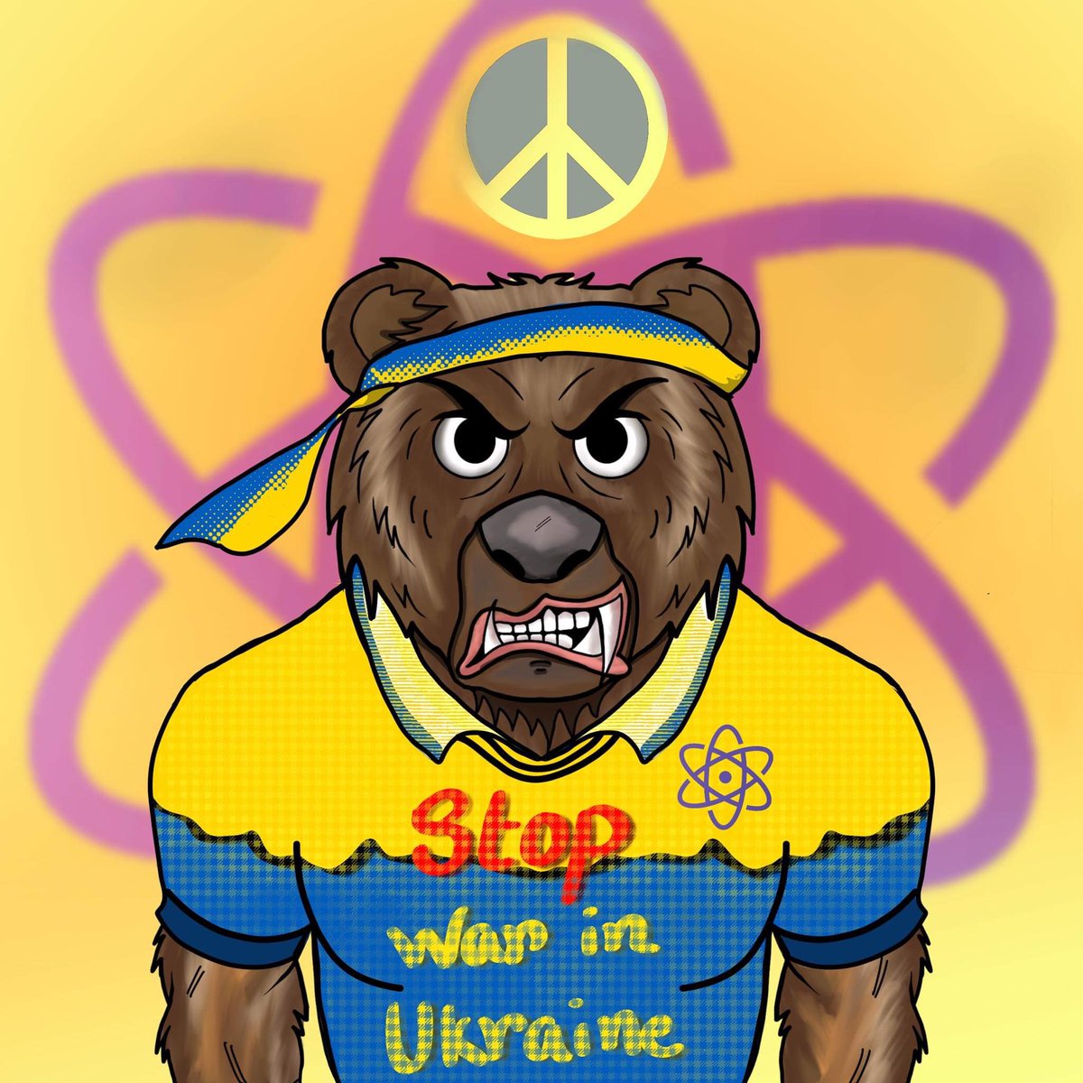 ProtonBears's tweet photo. #SayNoToWar #Ukraine #UkraineWar #NFT #NFTCommunity #NFTartist 🇺🇦🇺🇦 https://t.co/e9O4T9iouT