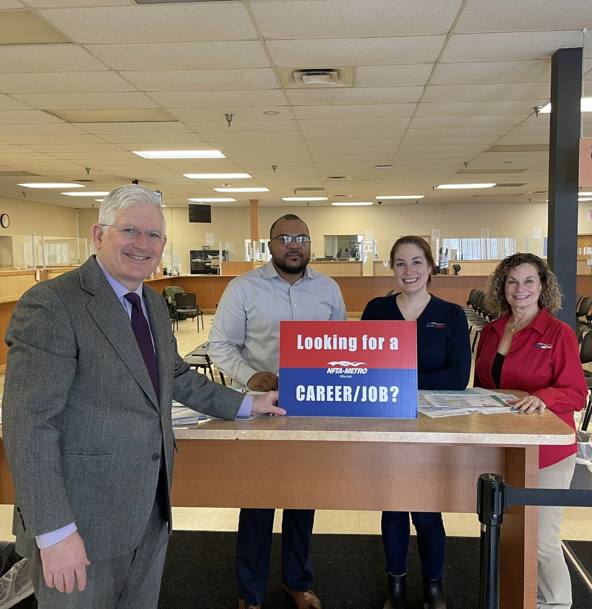 ErieCountyClerk's tweet photo. We opened up the @ErieCountyNY Auto Bureau in #Cheektowaga this weekend to allow @NFTAMetro bus driver candidates to interview, take their #CDLTest and begin a new career!

The #NFTA-Metro is #NowHiring! Visit https://t.co/0e9hxU3DNc or call (716) 855-6500 for more information. https://t.co/bhSTG9EOve