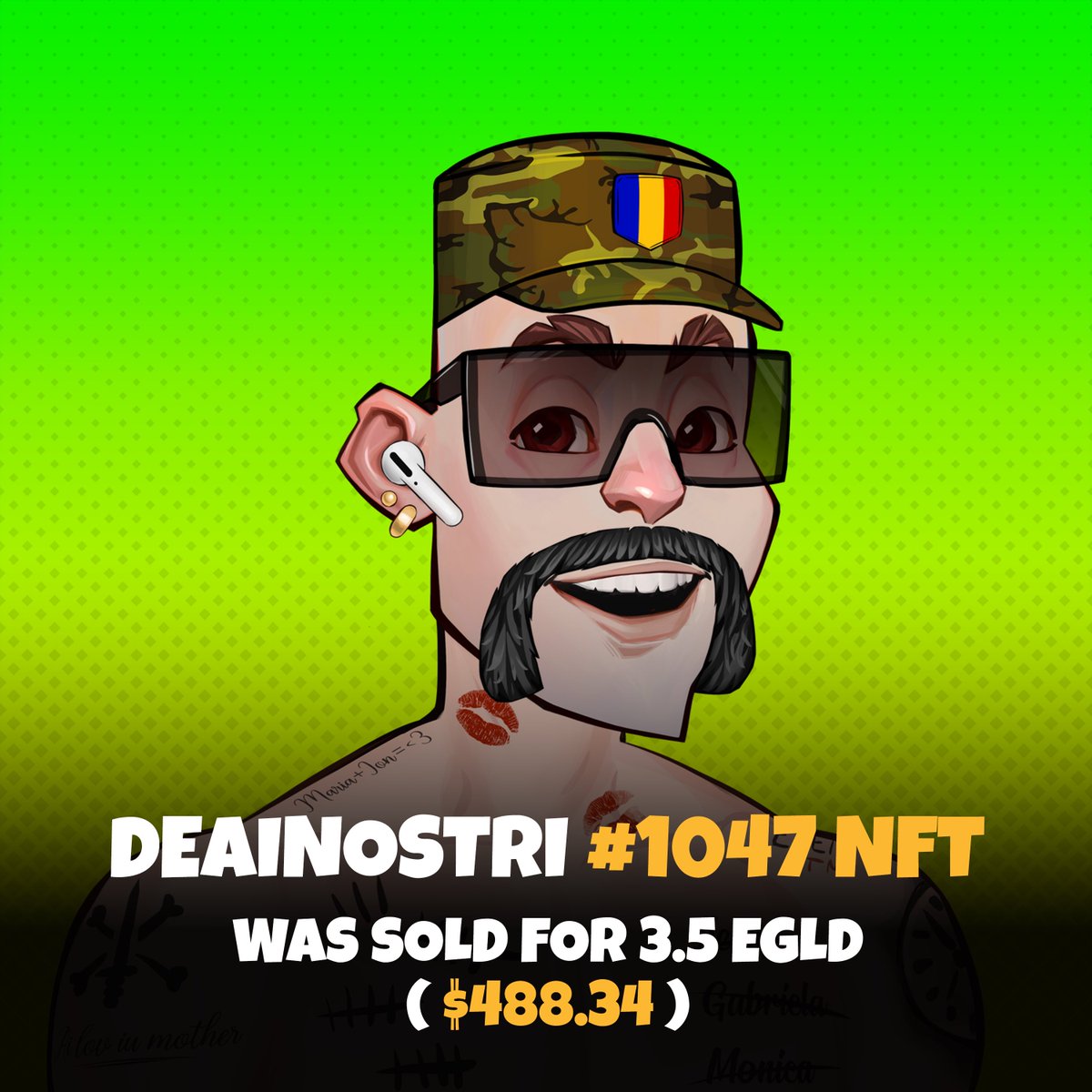 deainostri's tweet photo. New all time high?

🎉 Deainostri #1047 was sold for 3.5 EGLD

💰 MINT now and have a chance to WIN $10.000

➡️ https://t.co/BisNgBLSFy 

#ElrondNFT #ElrondNetwork #nft #NFTs #ElrondCommunity #ElrondNFTs https://t.co/hO7Wl9lsw6
