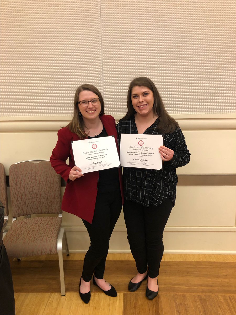 Leslie Sombers (@somberslab) on Twitter photo Congratulations to Jenna Berger and Alex Forderhase for crushing it in the <a href="/NCStateChem/">NC State Chemistry</a> poster session this weekend- strong work from these ladies!! <a href="/NCStateChemGSA/">CGSA at NC State</a> Congratulations to Jenna Berger and Alex Forderhase for crushing it in the <a href="/NCStateChem/">NC State Chemistry</a> poster session this weekend- strong work from these ladies!! <a href="/NCStateChemGSA/">CGSA at NC State</a>