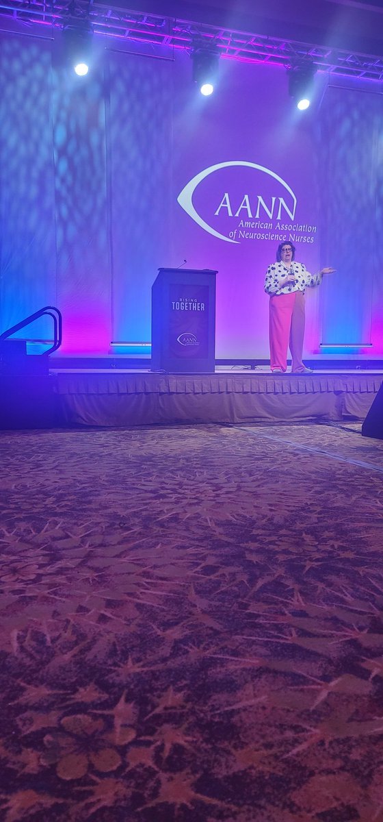 ApnGreen's tweet photo. Enjoying the Keynote this morning @NeuroNursesAANN annual meeting. #IAmAANN #neuronerds #aann2022 https://t.co/ZmxBI1tIWg