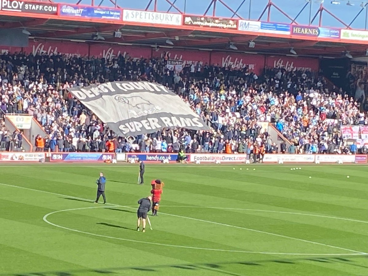 Awaydays23's tweet photo. Derby County at Bournemouth yesterday #DCFC https://t.co/QcTZaUdvcZ