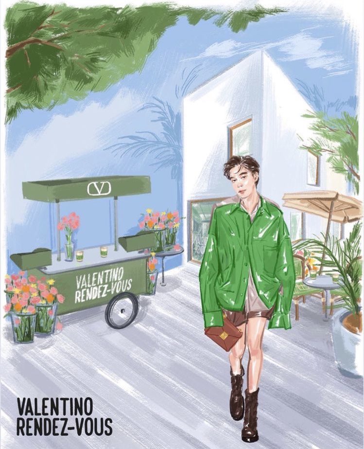 DEWJIRAVAT's tweet photo. A masterpiece by Maison Valentino. #ValentinoRendezVouz #ValentinoCafe https://t.co/ioDWEMfrC0