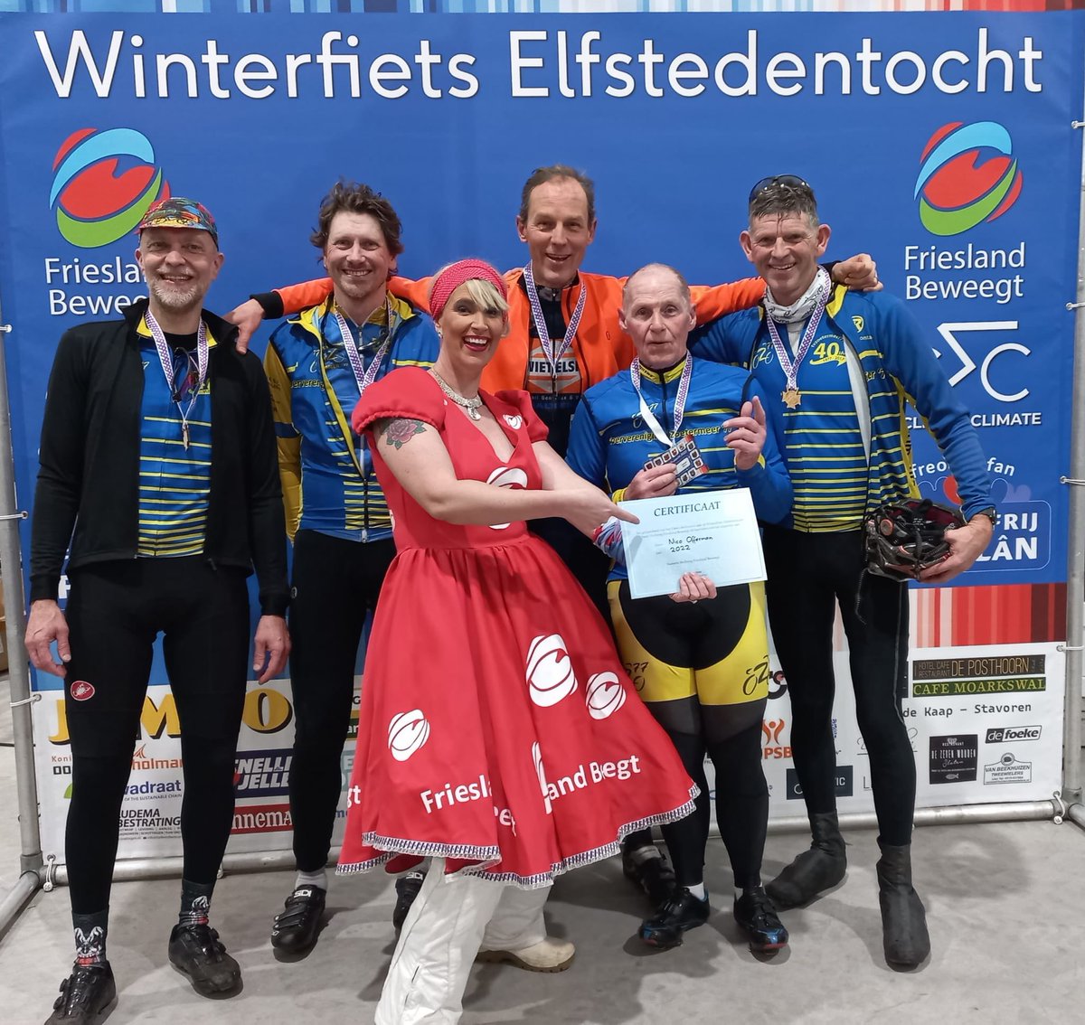FietspaT's tweet photo. Klaar! Was best zwaar met de wind maar we hebben het gehaald. #wf11st https://t.co/7sJoyCSG9F