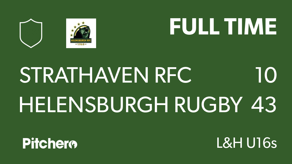 FULL TIME: Strathaven RFC 10 - 43 Helensburgh Rugby Club
#STRHEL #Pitchero
helensburghrugby.co.uk/teams/254022/m…