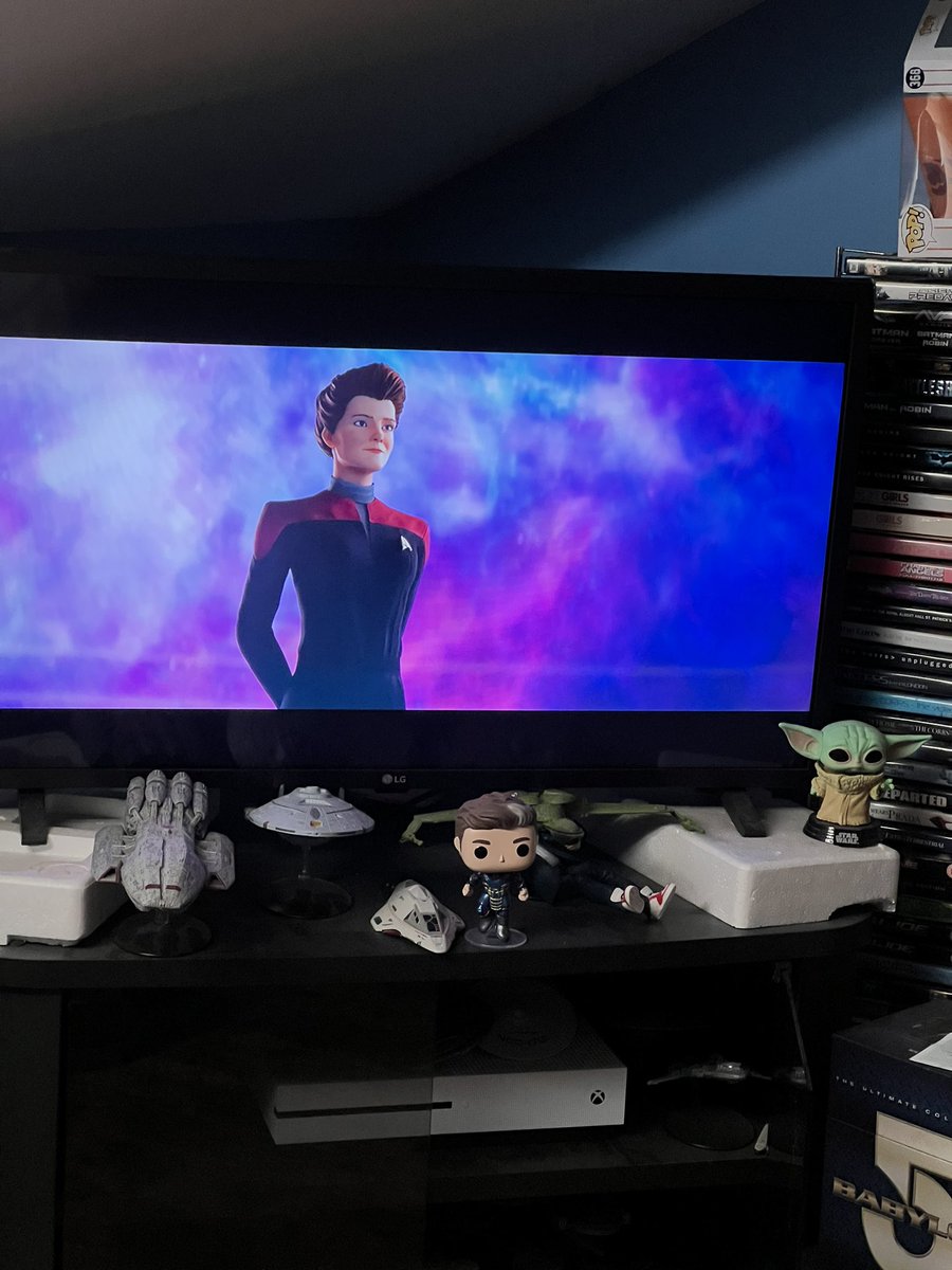 _dave_heron's tweet photo. .Well @TheKateMulgrew! I’ve FINALLY managed to meet Hologram Janeway in #startrekprodigy ! Can’t wait to finish season one! #Janeway #TeamJaneway #HologramJaneway #Protostar https://t.co/lwCfxNXyp2