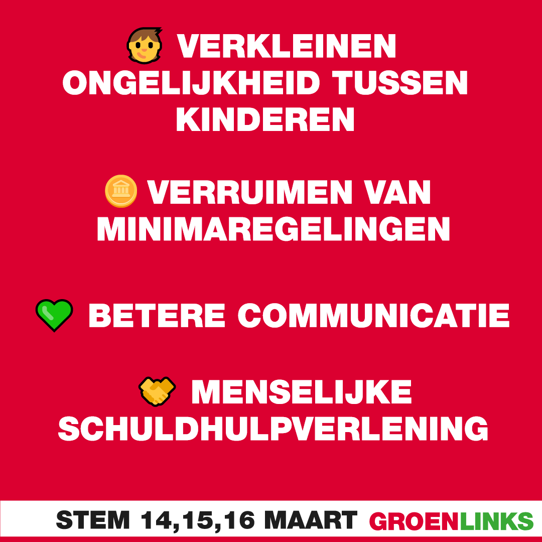 GroenLinks_LV's tweet photo. Vind jij ook dat iedereen een gelijke kans moet krijgen? Stem dan 14, 15, 16 maart GroenLinks! Bekijk al onze standpunten hier: https://t.co/ZssqzGVmR5 https://t.co/Tzolw73Nbe