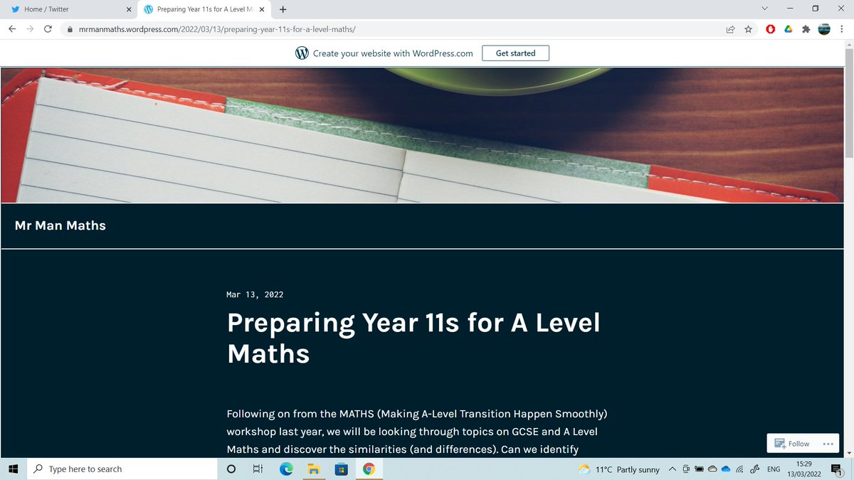 mr_man_maths's tweet photo. Launched my website where you can now download slides from my workshop on "Preparing Year 11s for A Level Maths" from #MathsConf28

Link to my post here: https://t.co/tBHXGdqHbr https://t.co/wGVBlpIAhL