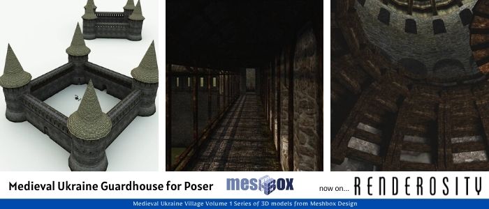 contentguild's tweet image. #Medieval Ukraine Guardhouse for #Poser by #Meshbox now on Renderosity bit.ly/36d4W06  #dazstudio #3Dmodels #3Dmodel