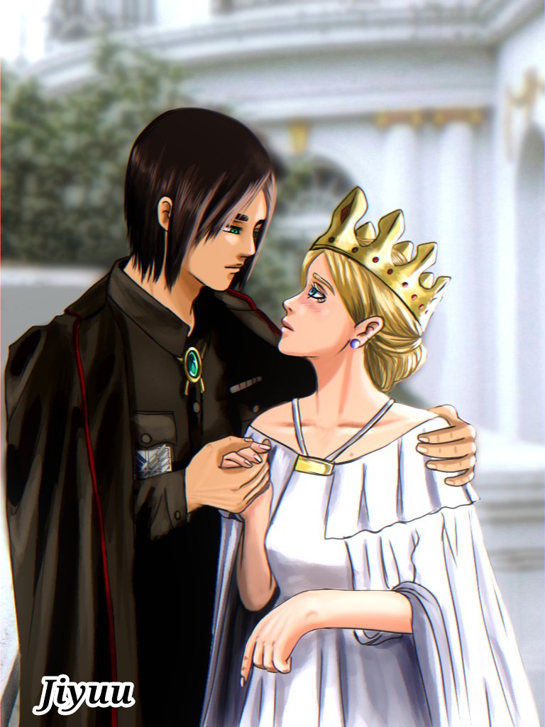 Jiyu_u_'s tweet photo. The Queen and Her Solider 
#attackontitan #shingeki #erehisu 
#エレヒス https://t.co/4NKY2fqjv3