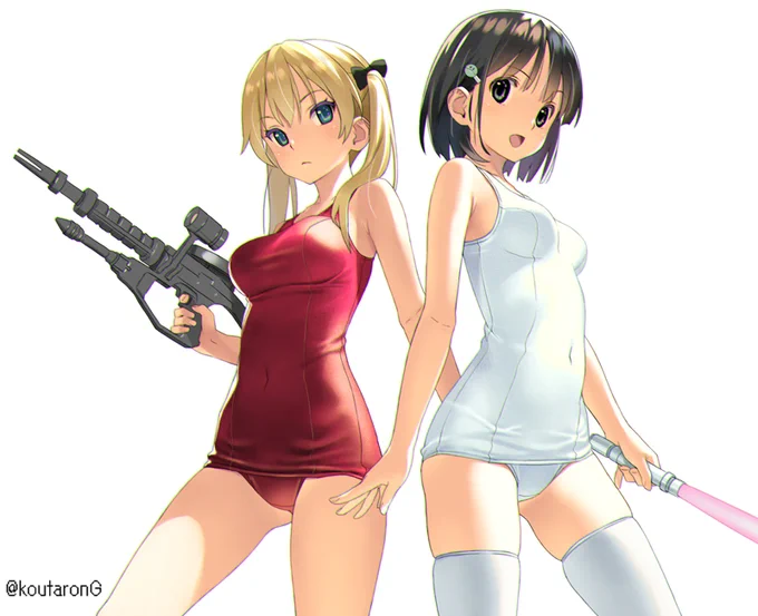 ぺたぺた 白い奴と赤い奴は～リックドムほしぃ～ 