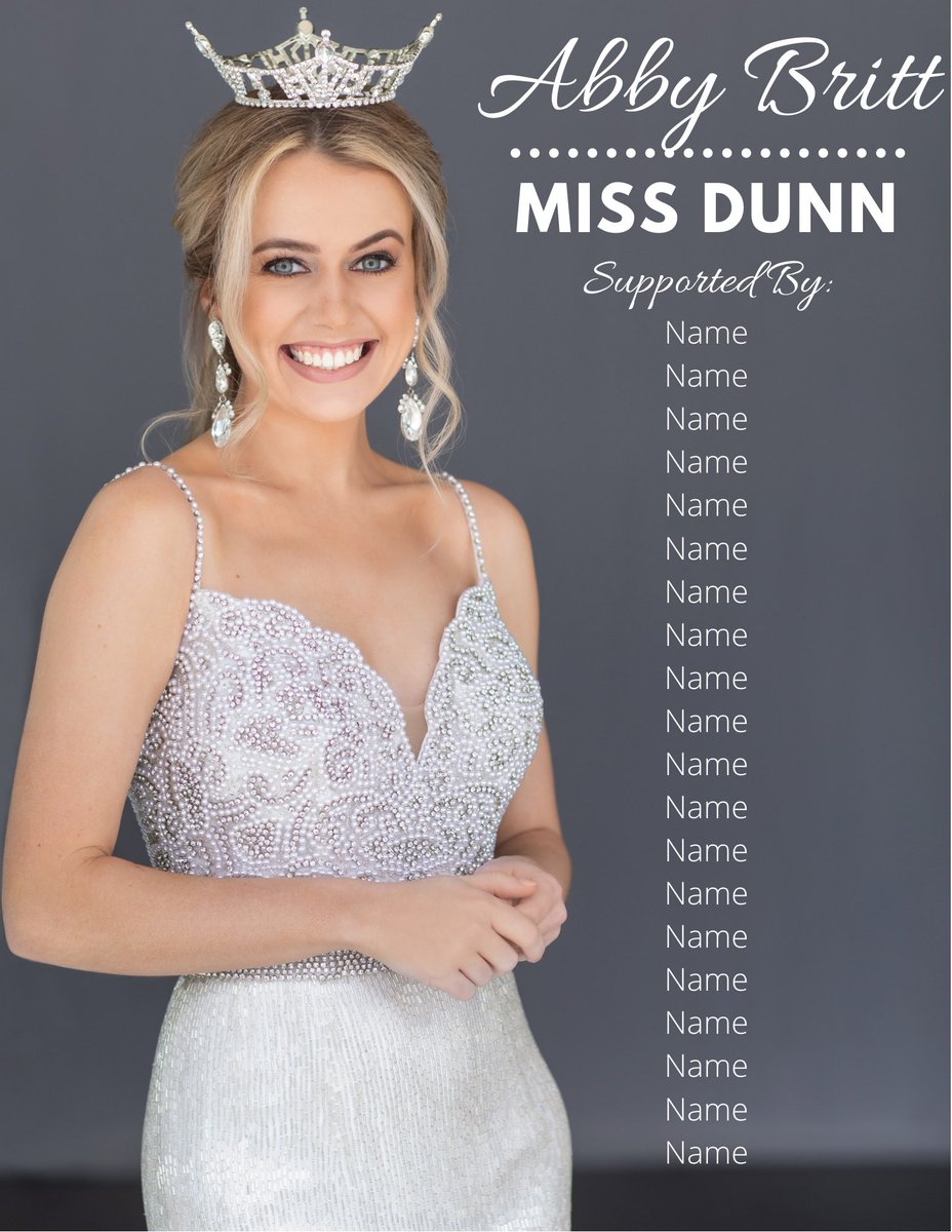 missgarner_nc's tweet photo. This year, I am putting together a supporters AD page for the Miss NC program book!
Each slot will be $20, for a total of 20, to fill the page (if this one fills I’ll start another)! If you’re interested in supporting, please private message me for my PayPal or Venmo! 
#missdunn https://t.co/WZvQTXYXTn