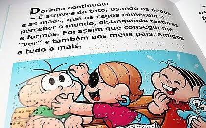 tracklist's tweet photo. Para homenagear Dorinha, personagem com deficiência visual da Turma da Mônica, Maurício de Sousa lançou uma coleção de gibis totalmente em braile. https://t.co/WxUpED03kJ