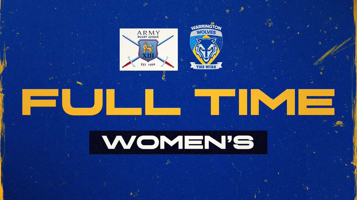 warrwolveswomen's tweet photo. 🏁 FT | Army RL 8-50 Wire 

Kicking off our 2022 campaign with a big win in the Challenge Cup! https://t.co/w6BpdgSGak