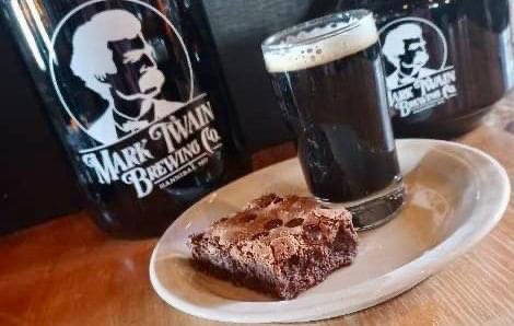 Today is the last day of the Historic Downtown Hannibal Chocolate Extravaganza! We’re waiting for you with a glass of our Chocolate Coffee Stout &amp; a brownie! We open at Noon! 🍫