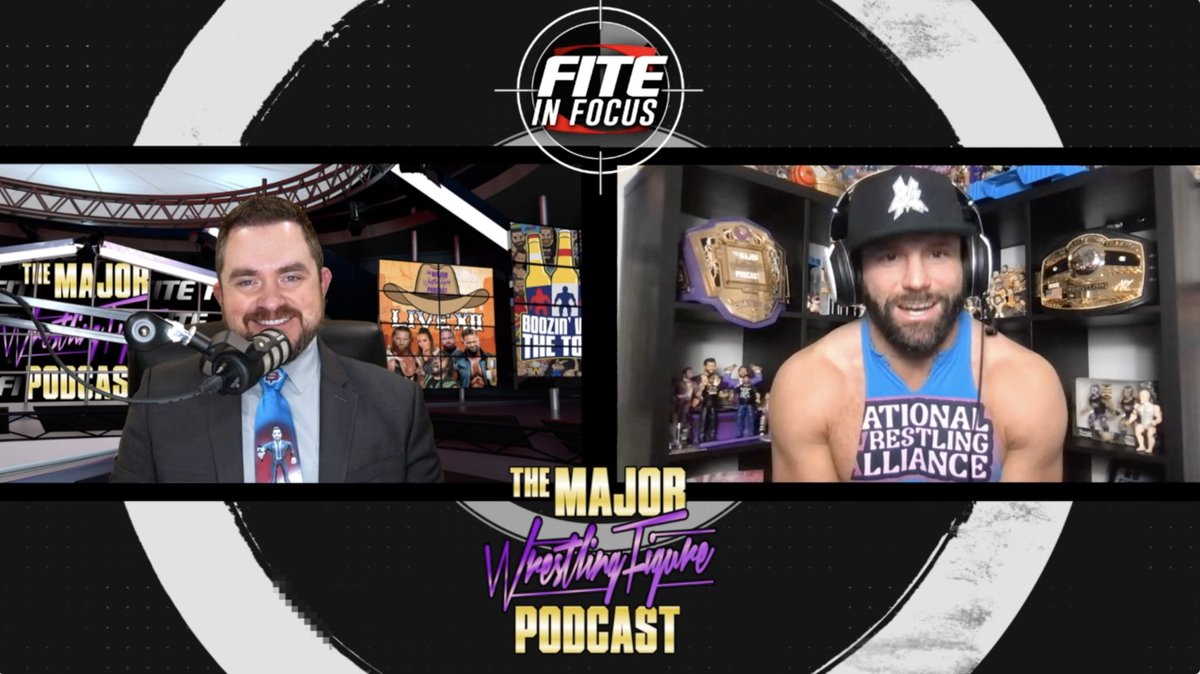 SoSaysShernoff's tweet photo. Tomorrow night on @FiteTV, I sit down with one of the hosts of @MajorWFPod and the man who will defend the @nwa World Championship against @RealNickAldis at #CrockettCup…
 @TheMattCardona.
While you wait, check out Boozin w/ The Toys FREE on FITE! https://t.co/rqWaHzrMAY https://t.co/DZDjQkOs6v