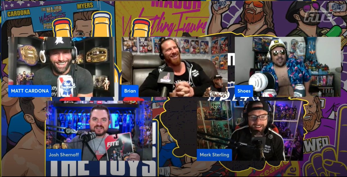 Tomorrow night on <a href="/FiteTV/">Mat Ngot</a>, I sit down with one of the hosts of <a href="/MajorWFPod/">The Major Wrestling Figure Podcast</a> and the man who will defend the <a href="/nwa/">NWA</a> World Championship against <a href="/RealNickAldis/">Nick Aldis</a> at #CrockettCup…
 <a href="/TheMattCardona/">Matt Cardona</a>.
While you wait, check out Boozin w/ The Toys FREE on FITE! fite.tv/watch/mwfp-boo…