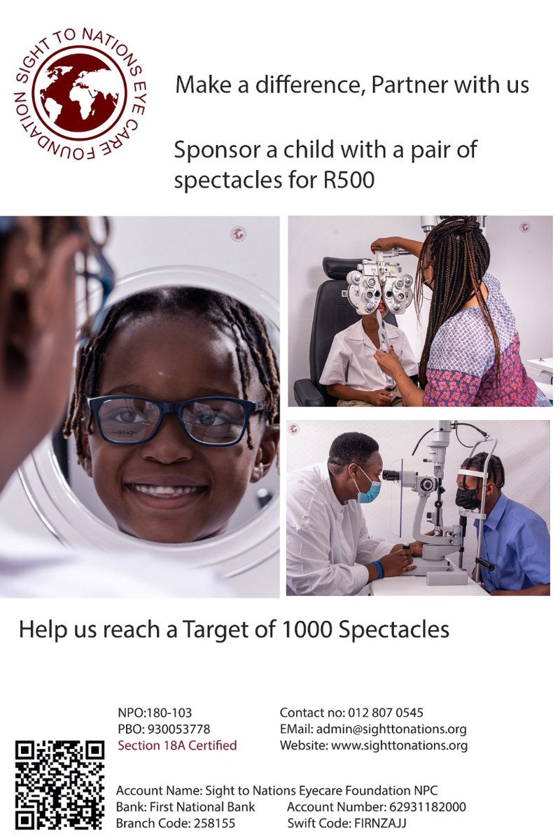 sighttonations's tweet photo. Vision problem can affect quality of life including the ability to learn. Your contribution will change a life. #Vision2030 #HealthForAll #nonprofit https://t.co/rhQI6U76CH