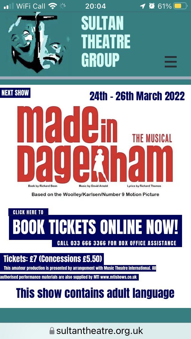 SultanTheatre's tweet photo. Back on stage #madeindagenham #musicaltheatre https://t.co/4kAAaluYS8