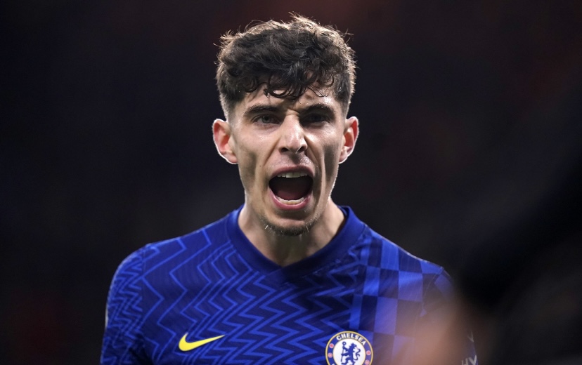 Squawka's tweet photo. Kai Havertz’s six Premier League goals for Chelsea this season: 

◉ Header
◉ Header
◉ Header
◉ Left-foot
◉ Left-foot
◉ Left-foot

The next three may just be coming with his right. 😅 https://t.co/4kKEKrcDOF