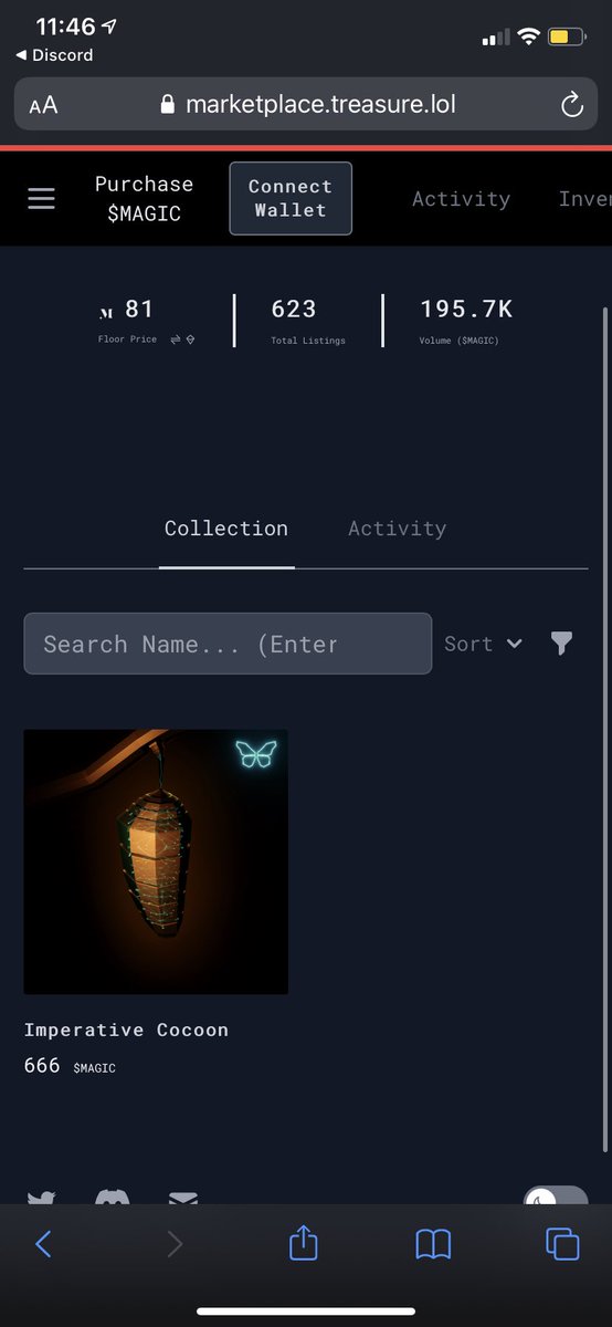 Seeing my name in <a href="/Treasure_DAO/">Treasure</a> marketplace still feels unreal to me man. Thank you once again <a href="/BattleFlyGame/">BattleFly DAO</a> <a href="/benbeath/">Ben Beath</a> for believing in me 😭❤️