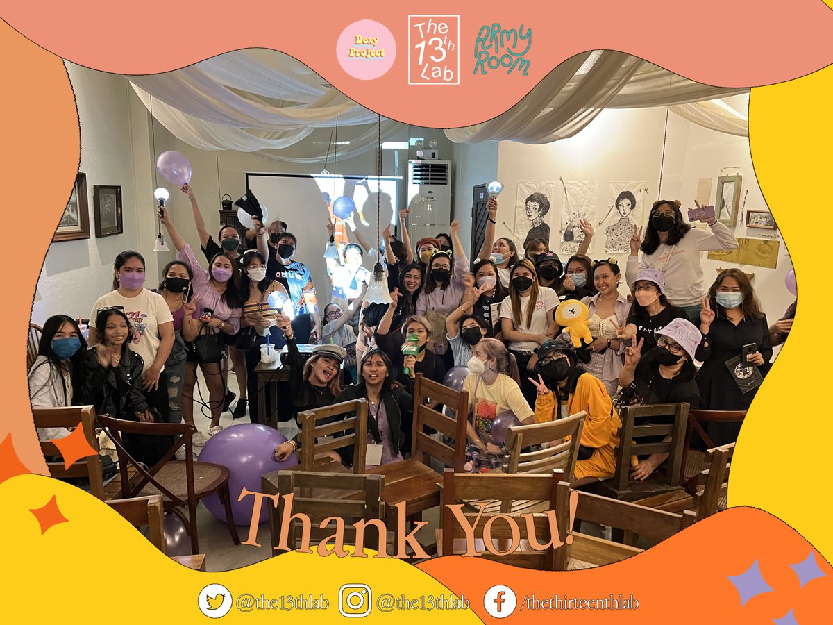 13thlabprod's tweet photo. hank you so much for coming and for spending your time with us on our first ever streaming event! We were so happy to see you guys enjoy yourselves 💜 Hopefully we see you again soon ARMYs! Til next time 😉 

#ARMYROOMCDO https://t.co/8XyfpOj9xB