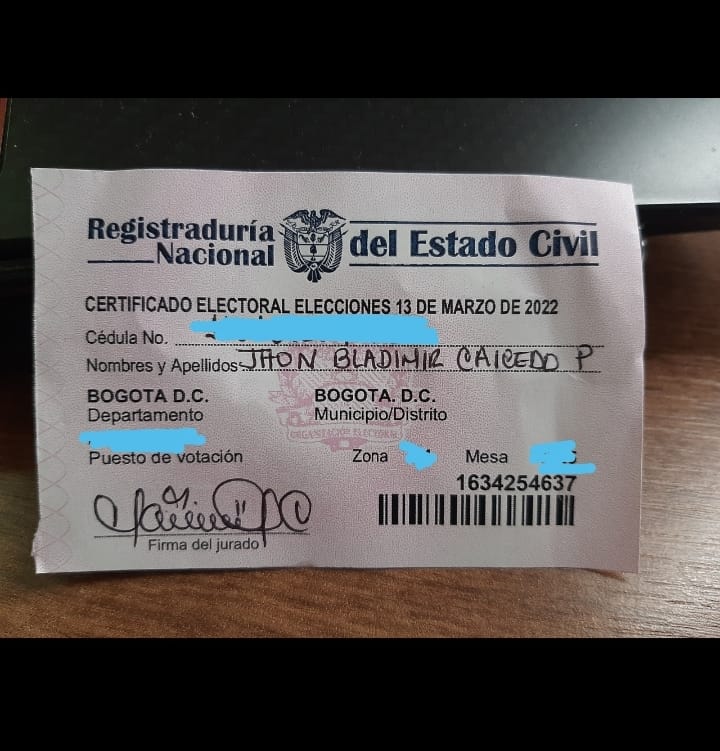 DjJhonbla's tweet photo. ¡Con mi deber como ciudadano listo, comienzo mi domingo con toda!
#Votaciones2022 https://t.co/FZKwjKTgE9