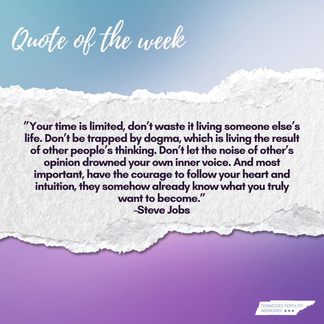 tnfertilityadv's tweet photo. #quoteoftheweek https://t.co/VDTR9K0qFq