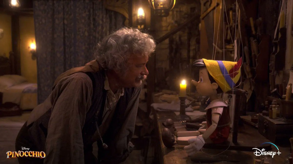 paradaob's tweet photo. O Disney+ divulgou a primeira imagem do filme live cátion de Pinóquio

Estrelado por Tom Hanks como Geppetto, o longa chega em setembro deste ano na plataforma.
.
.
#paradaobrigatoria #paradaobrigatoriacine #pofilmes #pinoquio #disney #disneyplus https://t.co/k5khjNntgR
