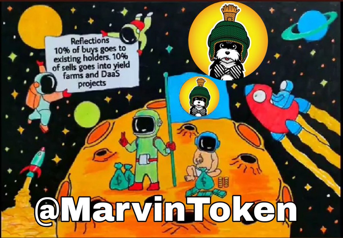 kbing999's tweet photo. Keep holding Marvin Army, we're gonna fly to the moon soonπππ
#REALMARVIN #MARVIN $MARVIN @MarvinToken. https://t.co/8p8FX6RSgu