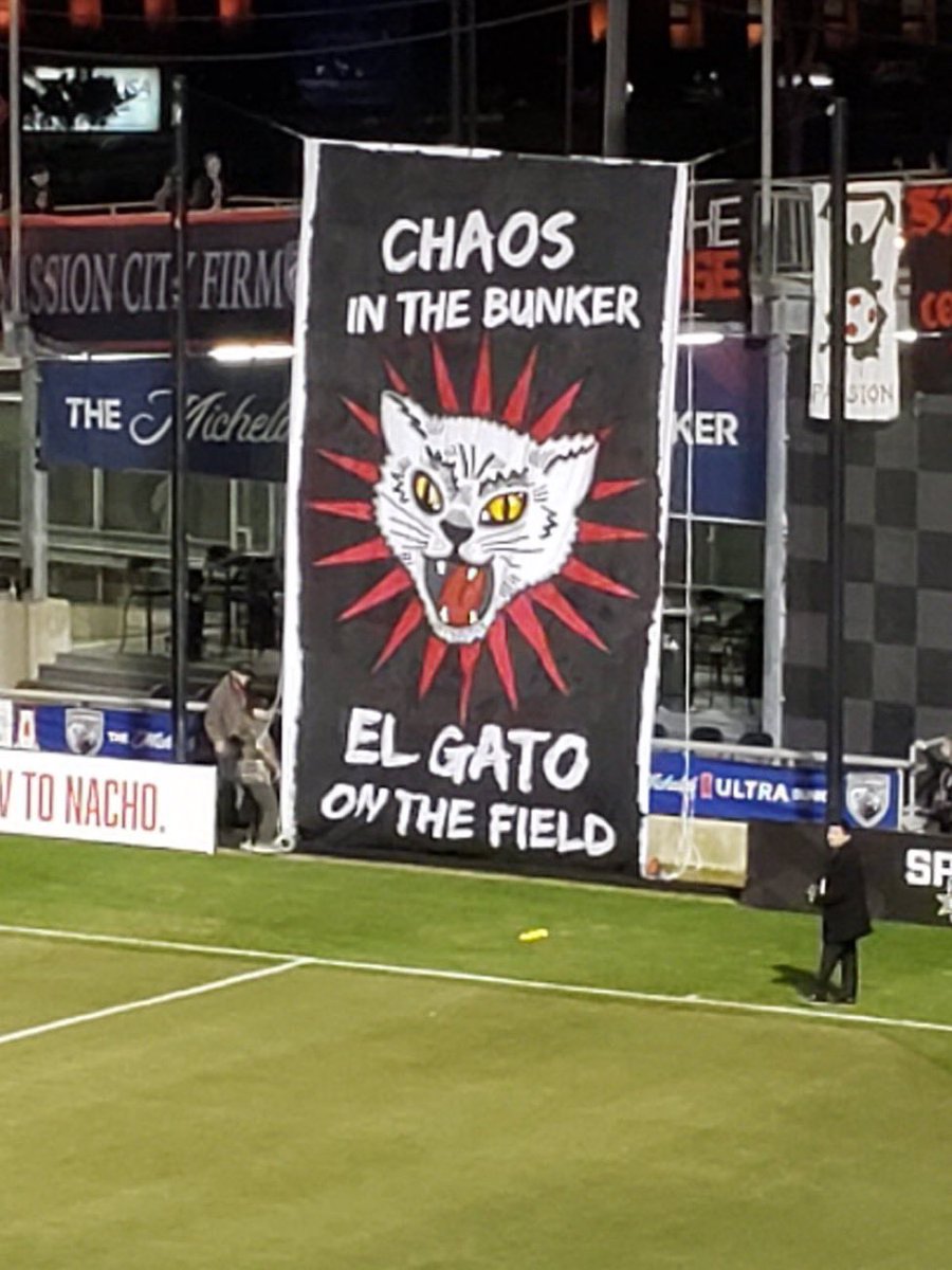 90360's tweet photo. After a rusty 1st half, The Bunker hit its stride in the 2nd half & rocked @toyotafield inspiring @SanAntonioFC to the needed victory. Shout out to @Crocketteers on the awesome tifo. Sure El Gato loved it too. I Don’t Want To Go To Work. @alliance_210 #drumcrew #bunkerlife https://t.co/lVF5mYZELS